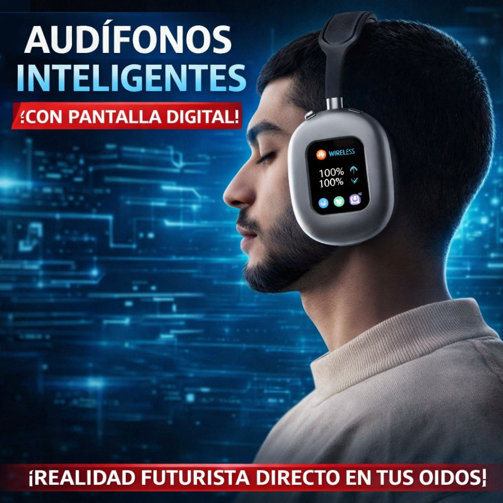 Audífonos Inteligentes con Pantalla Digital