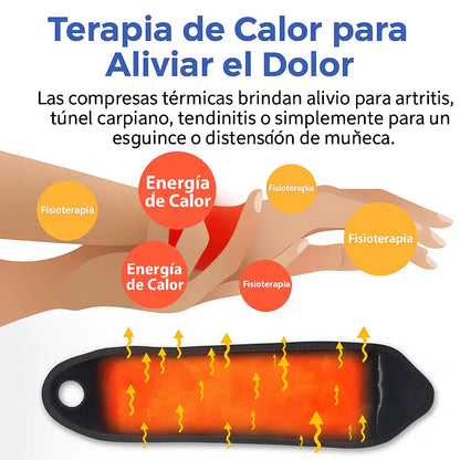 Compresa térmica 3 en 1 muñeca tobillo y talón, terapia de calor para aliviar el dolor en muñeca y articulaciones.