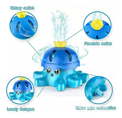 Pulpo Splash Crown – Fuente de Agua Giratoria para Niños