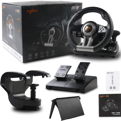Volante Gamer Pedales Palanca Pxn.Compatibilidad universal.-1