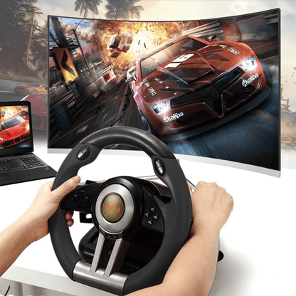 Volante Gamer Pedales Palanca Pxn.Compatibilidad universal.-2