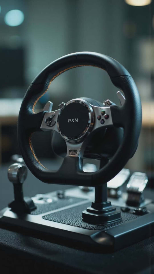 volante gamer pedales palanca pxn compatibilidad-universal.